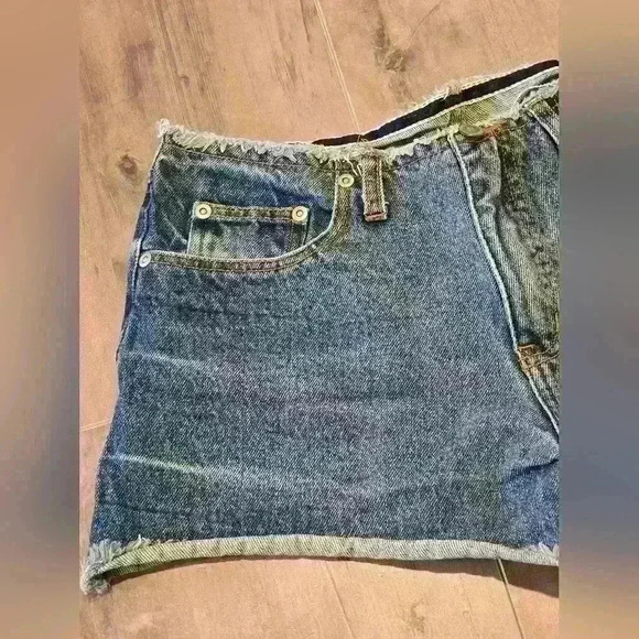 2000's Jean Shorts Original Threads Raw Hem Waist - Picture 3 of 13